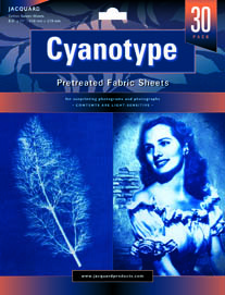 Cyanotype Vorbehandelter Stoff ca. 21x28cm 30Blatt